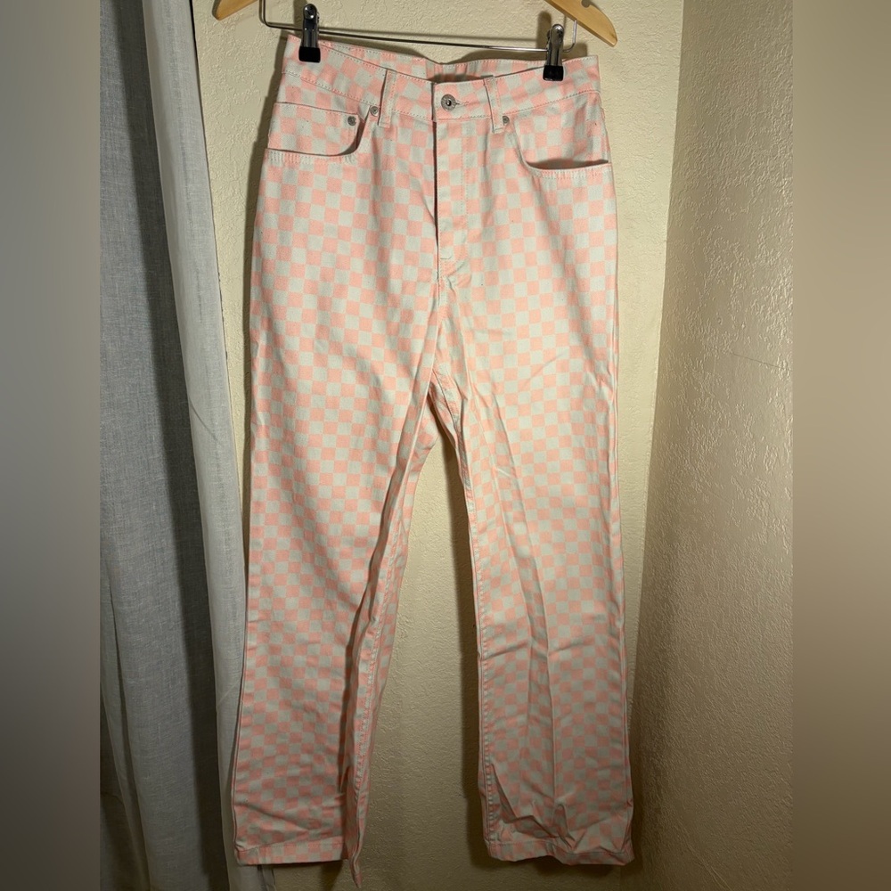 Ragged Jeans Checkerboard Jeans